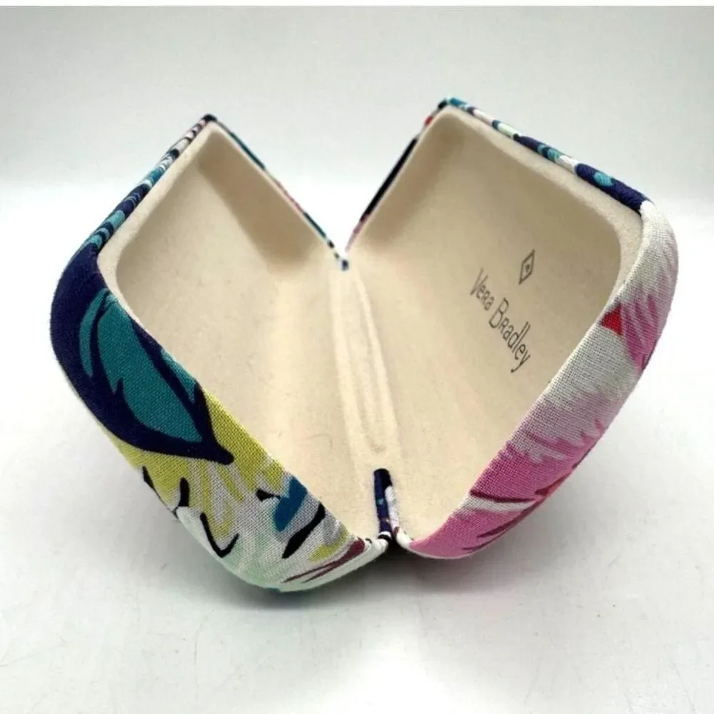 Vera-bradley Women's Purple and Pink Sunglasses Case Clamshell Fabric Covered